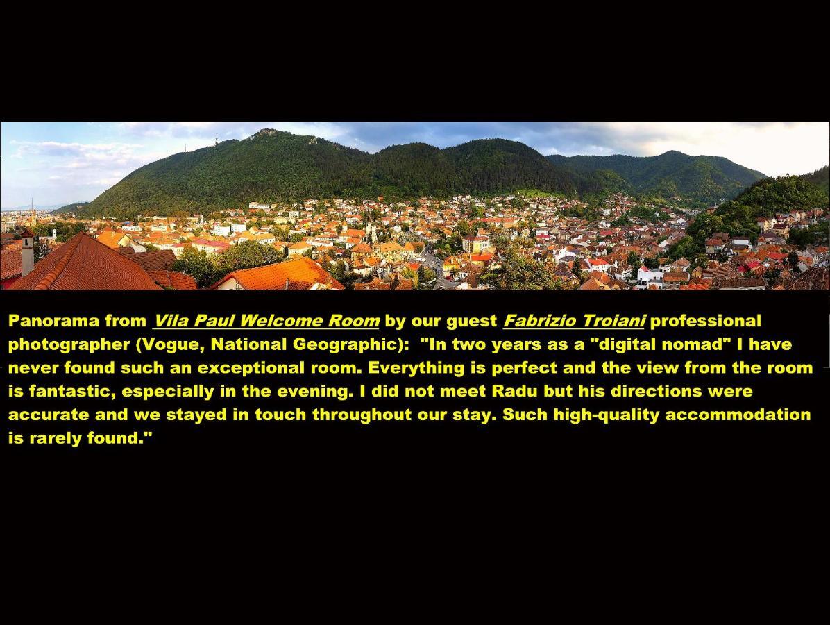 Vila Paul Best Paronamic View Over Medieval Historical Centre Braşov Eksteriør bilde